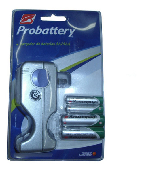 Cargador Pilas Probattery 2aa 2700mah / 2aaa 1000mah 0 Cargador Pilas Probattery 2aa 2700mah / 2aaa 1000mah 0