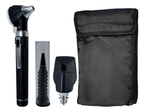 Kit Otoscópio Oftalmoscopio - Aparelho 2 Em 1 Com Estojo 0
