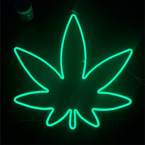 Cartel Neon Led Chala Marihuana Diseño Decoracion Growshop 1