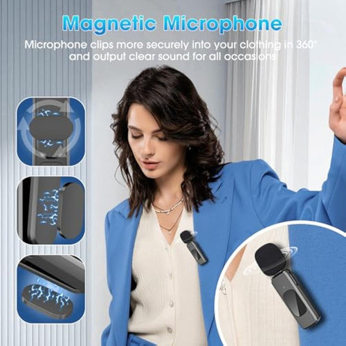 Micrófono Lavalier Inalámbrico Para iPhone 15, 1