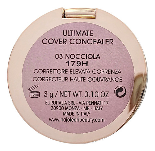 Naj Oleari Ultimate Cover Concealer | 03. Hazelnut 1