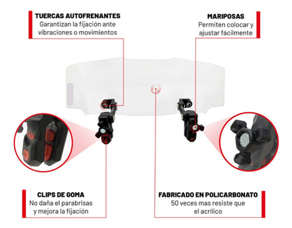 Deflector De Viento Parabrisas Benelli Trk 502 Xm 1