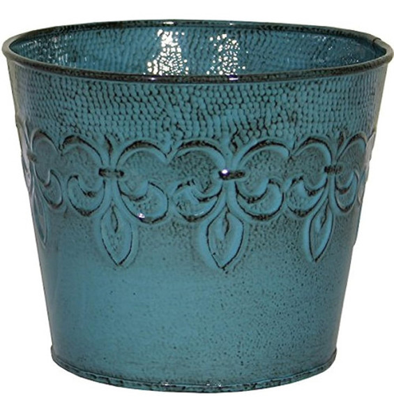 Robert Allen Mpt01890 Maceta De Metal De La Serie Fluer De L 0