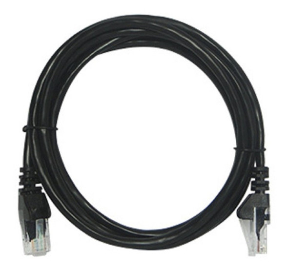 Patch Cord Cat5 1.0mt 26awg Crimpado (preto)- Kit 20un 0