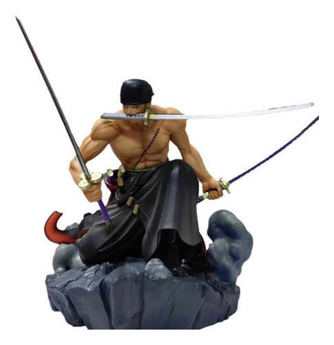 Figura One Piece Zoro Escultura Arco Wano Samurai Pvc 0
