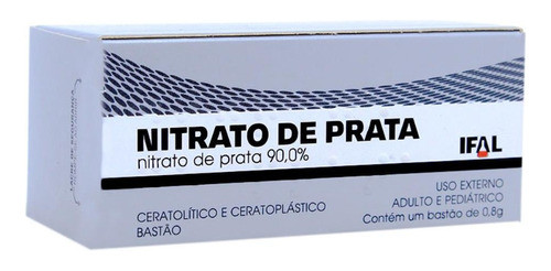 Nitrato De Prata Bastão 2,5 Cm 0,08 Gc/1 Und. Boa Saude Ifal 0