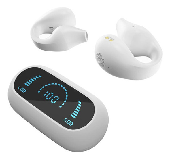 Ahokege Open Ear Clip-on Earbuds Auriculares Inalámbricos Bl 0