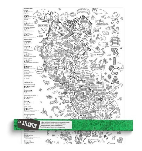 Lamina Gigante Para Colorear Animales De America 0