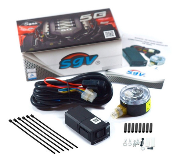 Gnv Kit Chave Comutadora Sgv Dual Com Chicote E Manômetro 1 Gnv Kit Chave Comutadora Sgv Dual Com Chicote E Manômetro 1