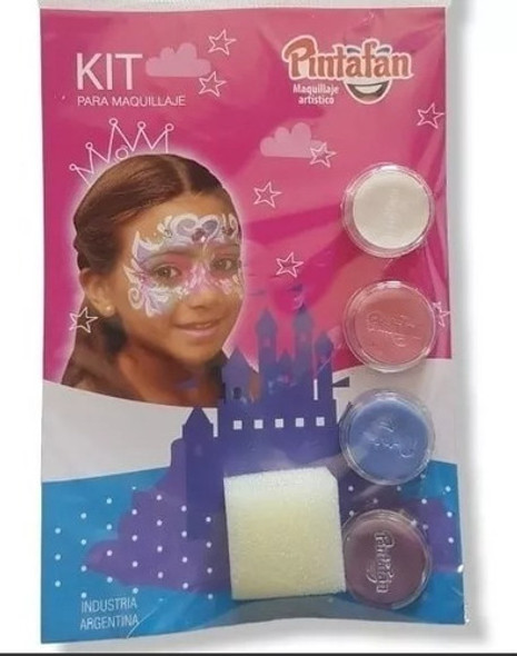 Kit Maquillaje Artistico Princesa Pintafan Hipoalergenico 0
