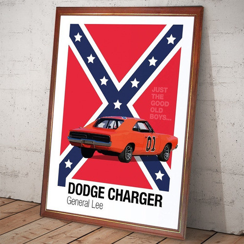 Los Duques De Hazzard - General Lee  Dodge Poster Enmarcado 0