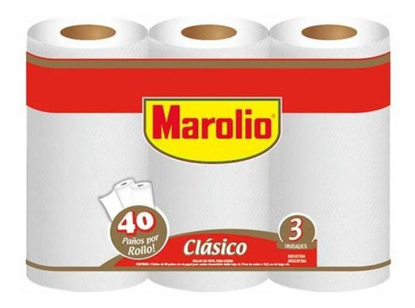 Pack X 48 Unid. Rollo Cocina   3x40 Un Marolio Rollos De Co 0