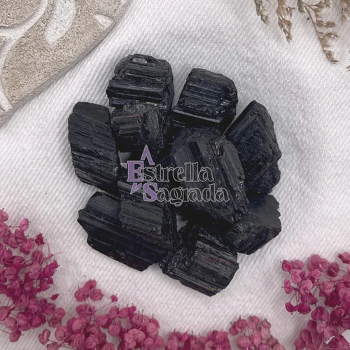 Piedra Turmalina Negra Bruto 100 Gramos - Estrella Sagrada 1