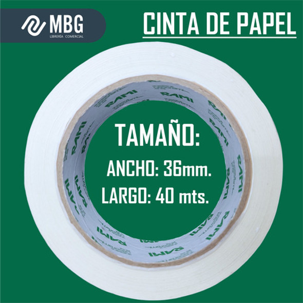 Cinta De Papel Enmascarar Pintor 40mt 36mm 1