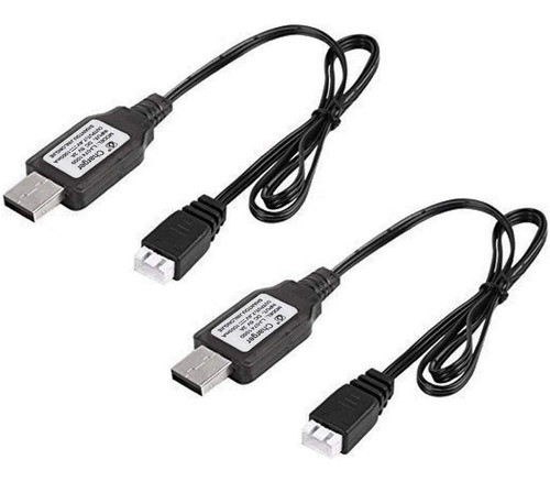 2 Cargadores Usb 1a Para Baterias 2s 7.4v Lipo 0