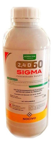 Herbicida Selectivo Hoja Ancha 2,4d Al 60% X 1 Lt Sigma Agro 0