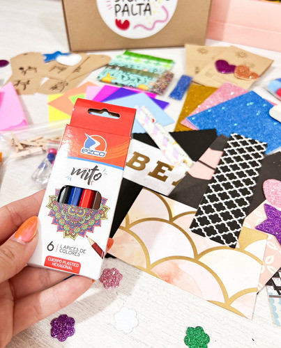 Caja Kit Mediano De Arte Niños Set Infantil Manualidades 1