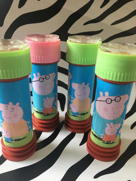 Burbujeros Con Diseño Peppa Pig Sorpresitas Cumpleaños *10 0