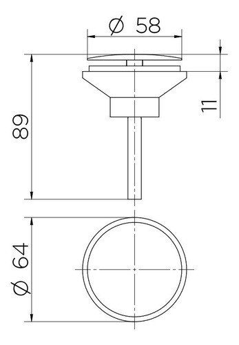 Válvula Para Lavatório Oculta 7/8 Cobre Escovado Docol 1