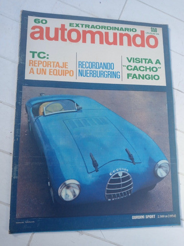 Automundo N.60 Tc Nuerburgring Fangio Gordini Sport C/poster 0
