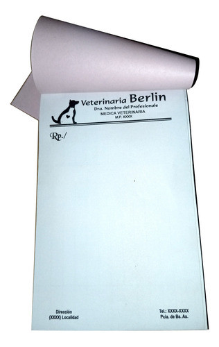 4 Block Recetarios Médicos - 11x17 Cm. Papel Blanco De 70gr. 0