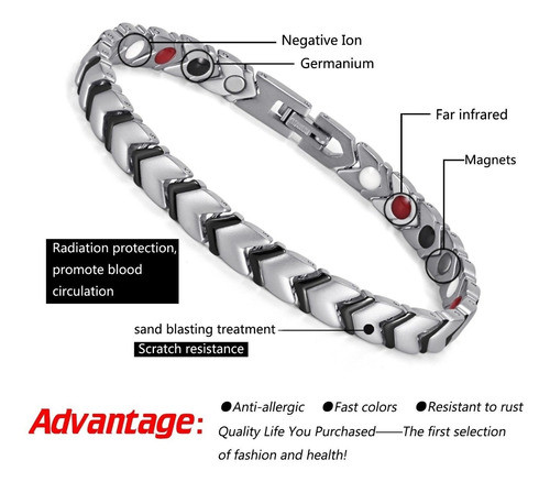 4 Elementos De La Poder De Plata   Negro Titanio Magnetotera 1