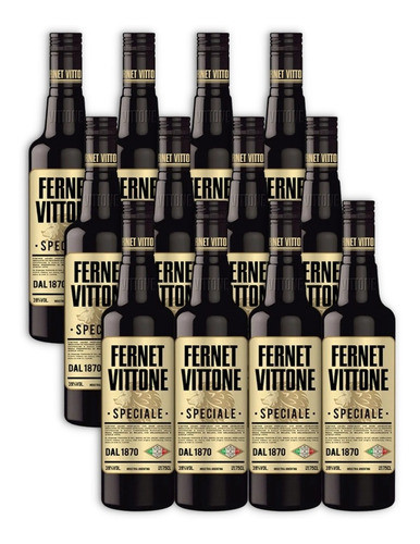 Fernet Vittone Speciale Aperitivo Destilado Caja X12u 750ml 0
