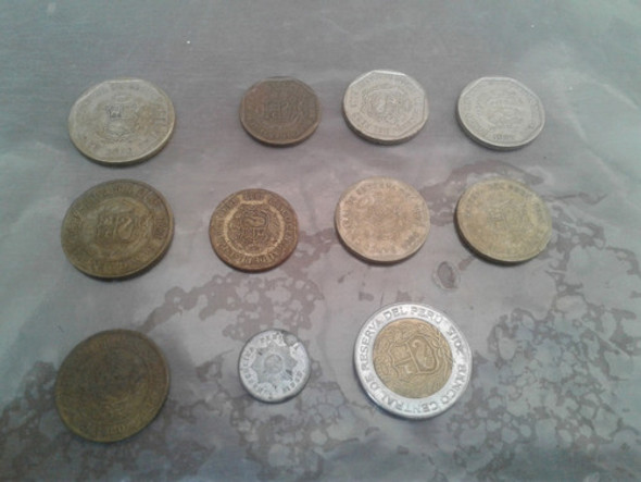 Lote De Monedas Antiguas Peru  18 Unidades 1