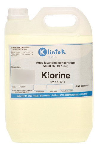 Lavandina Klorine De Klintek 0