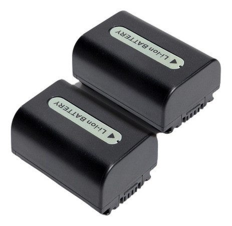 2pack La Batería De 1200mah Np-fh50 Npfh50 Para Sony Handyca 1
