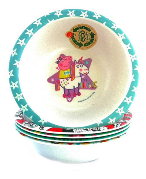Bowl De Bambú Peppa Pig Original Y Oficial 0 Bowl De Bambú Peppa Pig Original Y Oficial 0