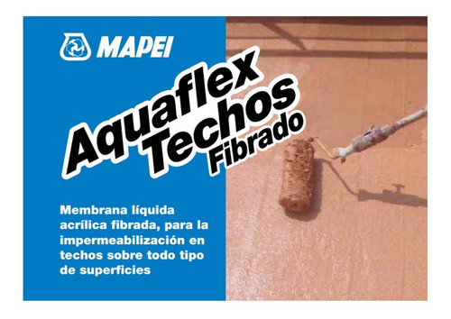 Membrana Líquida Aquaflex Techos Fibra Rojo 5kg Mapei Sibaco 1