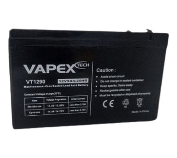 Bateria De Gel 12v 9 Ah Vapex 0