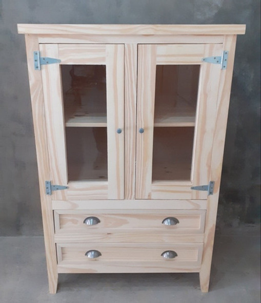 Vitrina - Vajillero  Incluye Vidrio Herraje - Pino - Palermo 0