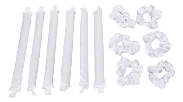 Encrespador De Cabelo Sem Calor, Rolos De Almofada De Cetim 1 Encrespador De Cabelo Sem Calor, Rolos De Almofada De Cetim 1