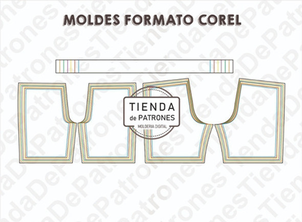 Molde Patron Coreldraw Short Futbol Hombre Del Xs Al 3xl 1