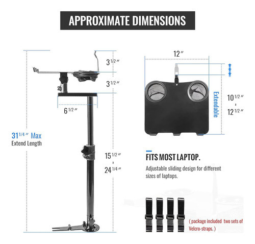 ~? Aa-products K005-b1 Car Laptop Mount Truck Vehicle Notebo 1