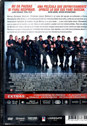 Los Indestructibles 3 - Dvd Nuevo Original Cerrado - Mcbmi 1