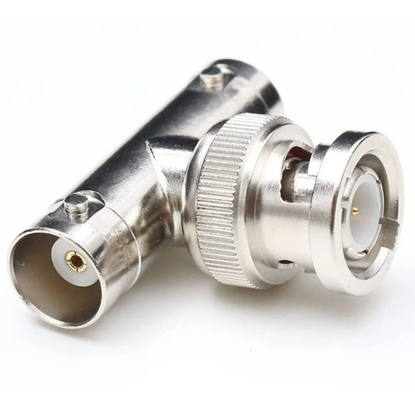 Conector Bnc Derivador En T Macho A Dos Bnc Hembra Video Dy 0