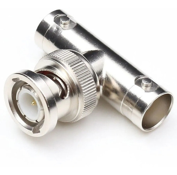 Conector Bnc Derivador En T Macho A Dos Bnc Hembra Video Dy 1