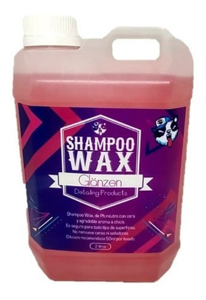 Glänzen Detailing Shampoo Wax Con Cera Ph Neutro 2 Litros 0