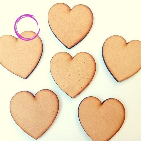 Corazon Fibrofacil Mdf 20cm X 10 Unidades 0