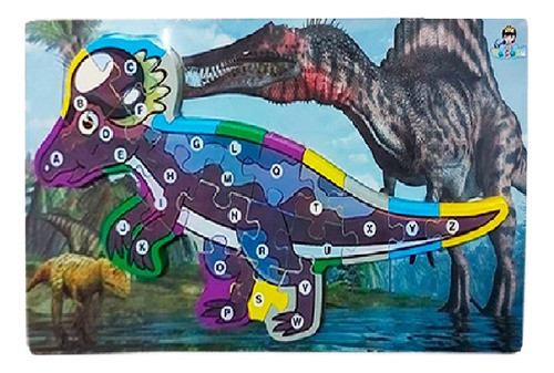 Puzzle De Madera 20 Pzs Dino Paquicefalosaurio 22013 Pumy 0