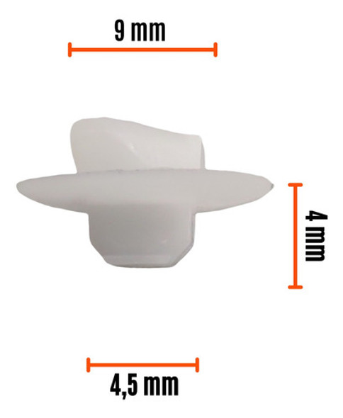 Clip Grampa Traba Moldura Lateral Zocalo Renault 19 X10 C 1 Clip Grampa Traba Moldura Lateral Zocalo Renault 19 X10 C 1