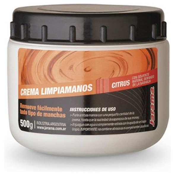 Crema Limpiamanos Citrus Solvente Nat 500gr Jarama X 6 Unid 1
