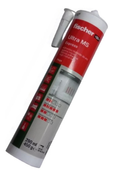 Sellador Fischer Ultra Ms Express Blanco - Excelente! 290ml 0 Sellador Fischer Ultra Ms Express Blanco - Excelente! 290ml 0