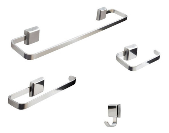 Kit De Acessórios Para Banheiro Luxo 4 Peças 0