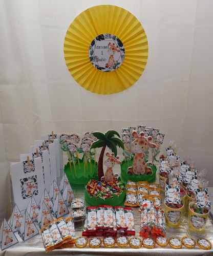 Mesa De Dulces De Animales De La Selva O La Granja 0