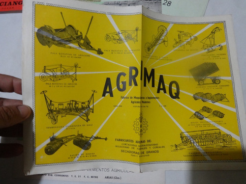 Lote Catalogo Maquinaria Campo Gherardi Agrimaq Tractor 1
