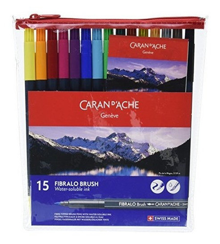 Caran D Ache 186715 Fibralo Fibretipped Brush Pens Juego De 0